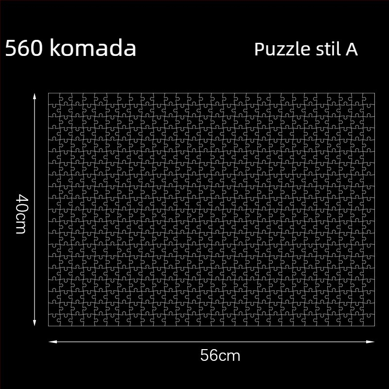Prozirna akrilna 3D slagalica, 49 komada, za DIY sastavljanje
