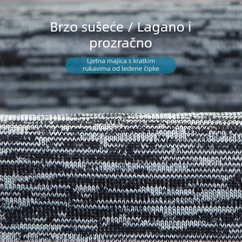 Muška trenirka majica bez rukava — Milk Silk tkanina, prugasti uzorak, labav kroj, prozračna, ljeto