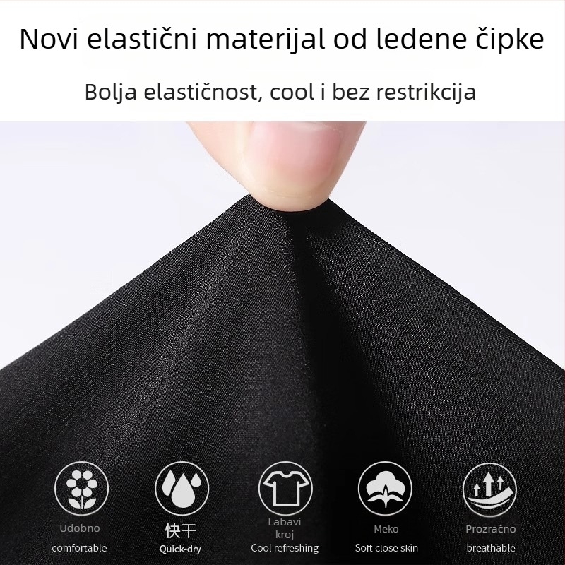 Muška trenirka majica bez rukava — Milk Silk tkanina, prugasti uzorak, labav kroj, prozračna, ljeto