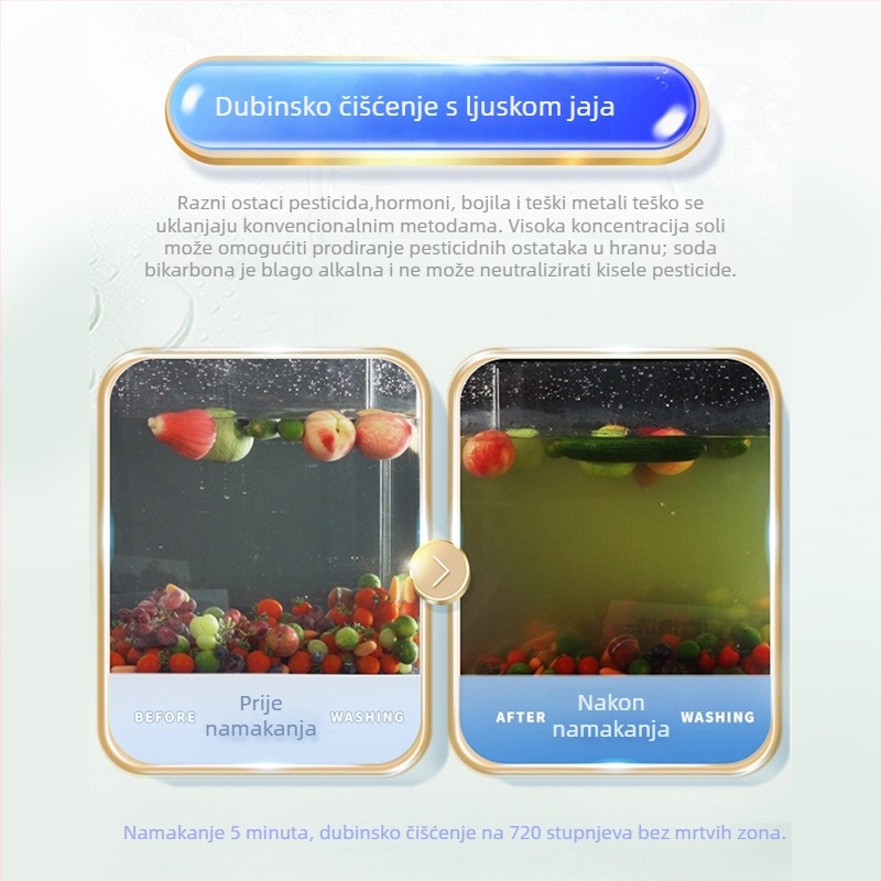 Rješenje za čišćenje voća i povrća, namijenjeno za dječje igračke i bočice za dojenčad, pakirano u bočici, domaći proizvod