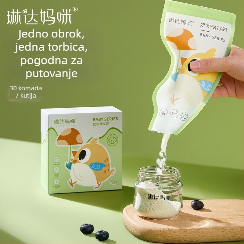 Linda Mommy vrećice za pohranu majčinog mlijeka, PET, kapaciteta 50 g, set od 30 kom, jednokratne