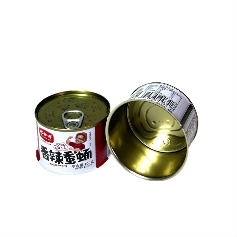 Pakiranje hrane za kućne ljubimce u limenoj konzervi, kružna metalna posuda s mogućnostima prilagođenog tiska (embossing, mat sjaj, UV, sitotisak, laser)