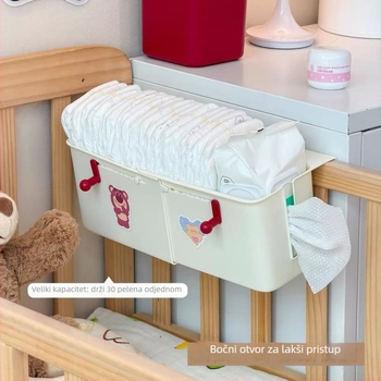 Vješena košara za pohranu u krevetić, model Telescopic XL, plastični materijal, podrijetlo Taizhou, 10 komada