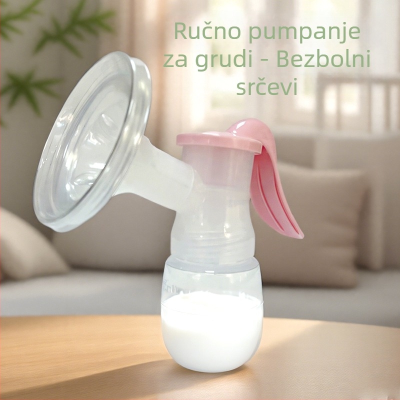 Ručna prijenosna pumpa za dojenje s spremnikom za skladištenje i bradavicom, PP materijal