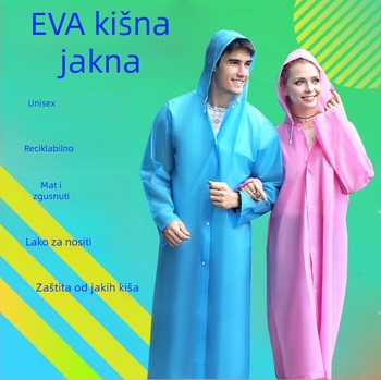 EVA kišno pončo za planinarenje, jednoslojno, ponovno se koristi, debljina tkanine 18