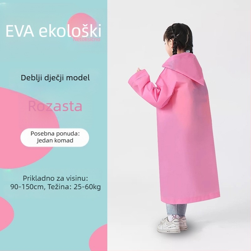 EVA kišno pončo za planinarenje, jednoslojno, ponovno se koristi, debljina tkanine 18