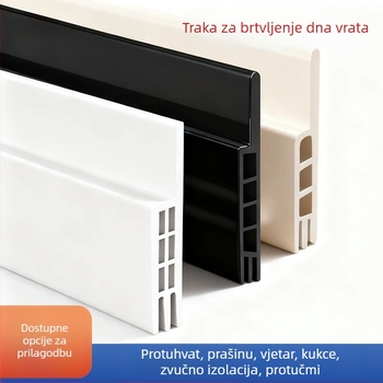 Brtva za prag vrata, model B10, visoka temperatura, otpornost na habanje, otpornost na koroziju, brtvi, štiti od prašine, vode i vjetra