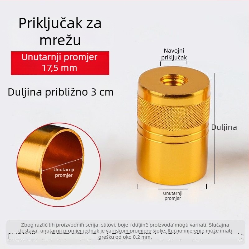 8 mm adapter za štap za pecanje – DIY vijčani konektor za vlastoručno izrađenu mrežu za pecanje