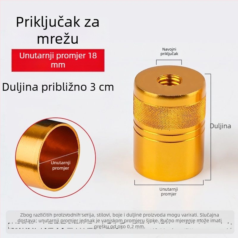 8 mm adapter za štap za pecanje – DIY vijčani konektor za vlastoručno izrađenu mrežu za pecanje