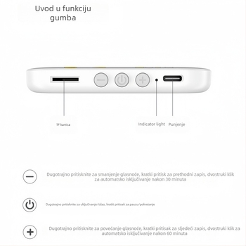 Sustav jastuka za san s dvostrukim zvučnicima, Bluetooth 5.3, 20Hz–20kHz, SNR ≥70dB