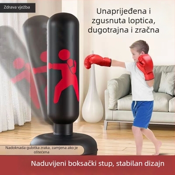 PVC napuhiva kolona za boksačke treninge — vertikalni dizajn, težina 700, prikladna za tjelesni trening