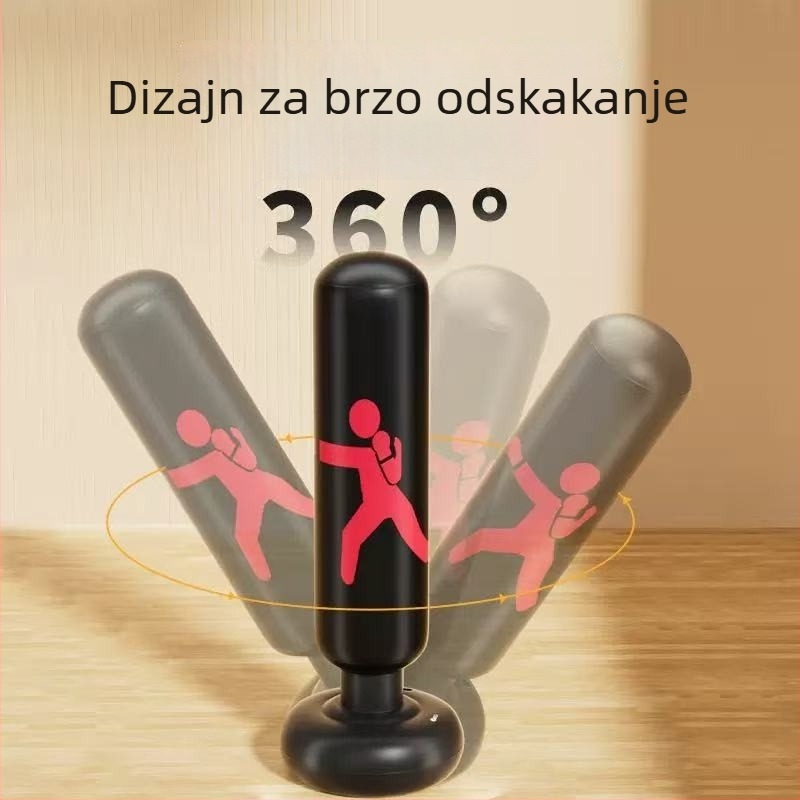 PVC napuhiva kolona za boksačke treninge — vertikalni dizajn, težina 700, prikladna za tjelesni trening