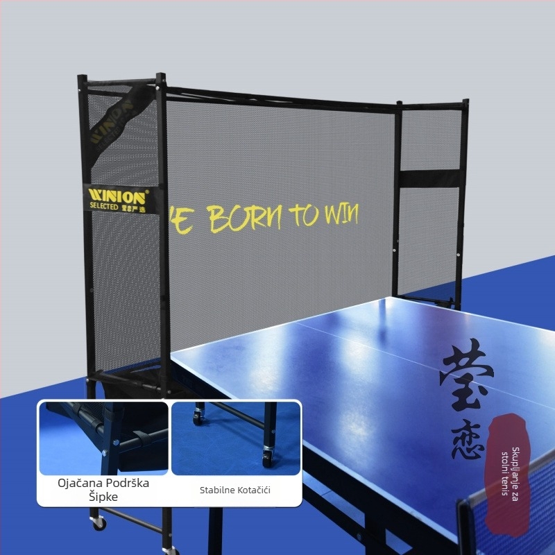 Prijenosni skupljač loptiica za stolni tenis s trening-stativom i mrežom za lopte — Model F97S69S85685HJ