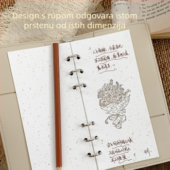 Set unutarnjih stranica za bilježnicu s labavim listovima — specijalni papir, zamjena jezgre, DIY bilješke