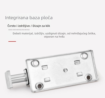 Nehrđajuća čelična automatska brava s oprugom za vrata i prozore (model 005; materijal: nehrđajući čelik; površina: otisak; stil: moderni minimalistički)