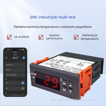 Ugrađeni digitalni WiFi termostat za grijanje i hlađenje - industrijski hladnjak temperaturni upravljač prekidač, pločasta montaža, 110–220V
