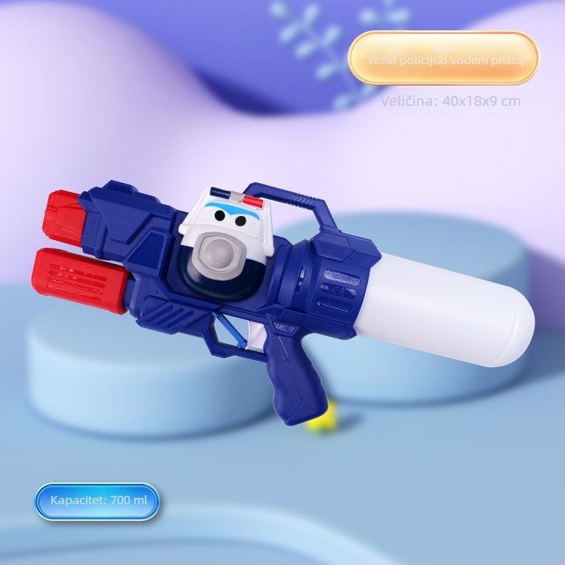 Pistolj za vodu s ruksakom, velikog kapaciteta, od plastike, interaktivna igračka za djecu 4–6 godina