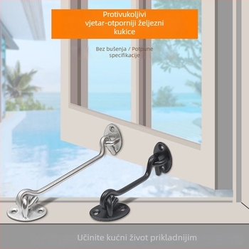 A-oblik prozorske brave, nehrđajući čelik, elektroplatirani završetak, model 009