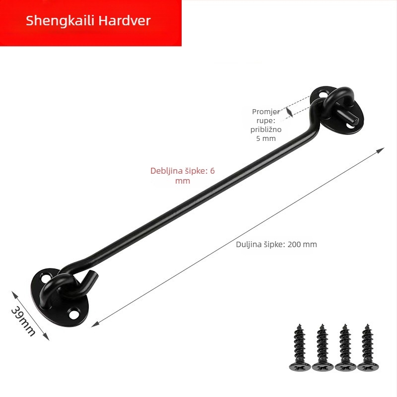 A-oblik prozorske brave, nehrđajući čelik, elektroplatirani završetak, model 009