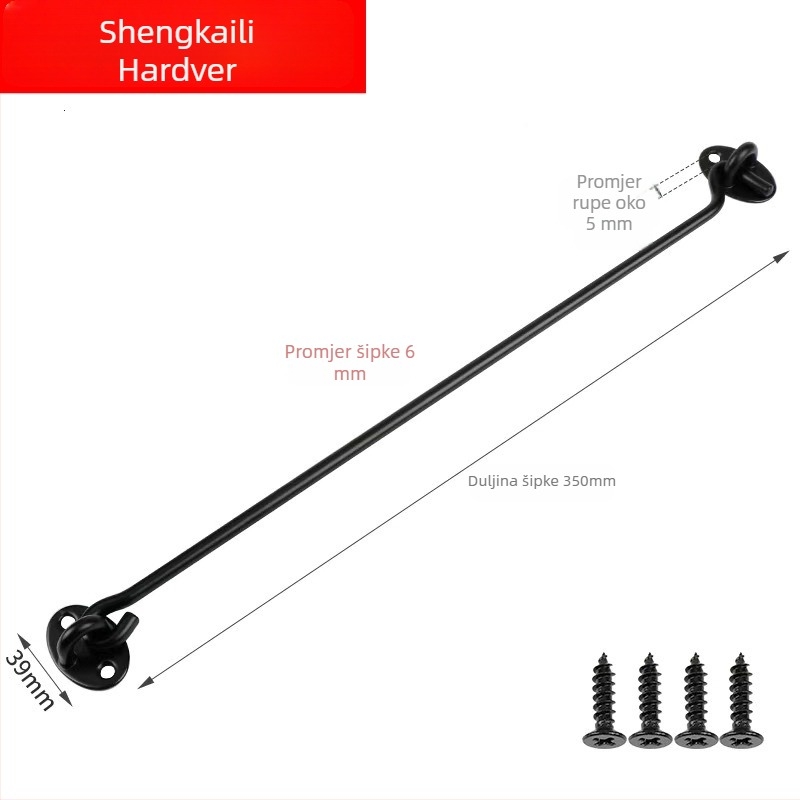 A-oblik prozorske brave, nehrđajući čelik, elektroplatirani završetak, model 009