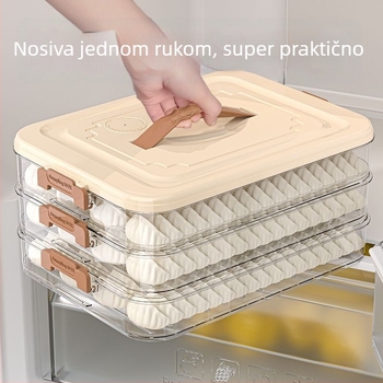 Kutija za knedle – PP materijal, prehrambena kvaliteta, čvrsto brtvilo, za zamrzavanje