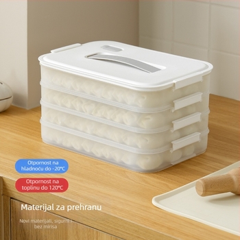 Kutija za knedle za kućnu upotrebu, jednostavan stil, plastični materijal za hranu, ovlaštena privatna marka