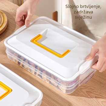Kutija za knedle s višeslojnim dizajnom, hermetički zatvara, PP materijal BH413