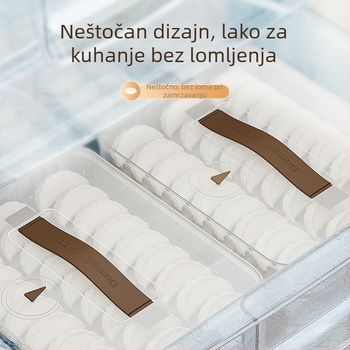 Kutija za čuvanje knedli, plastika za hranu, jednostavan stil, bez brenda, prikladna za zamrzavanje