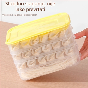 Kutija za zamrzavanje knedli, plastika za hranu, nordijski stil, ovlaštena privatna marka, težina poklopca 27 g, težina dna 40 g