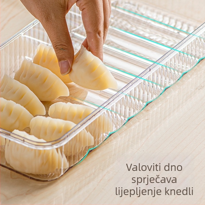 Kutija za zamrzavanje dumplinga, plastični materijal za hranu, očuvanje svježine, jednostavan dizajn