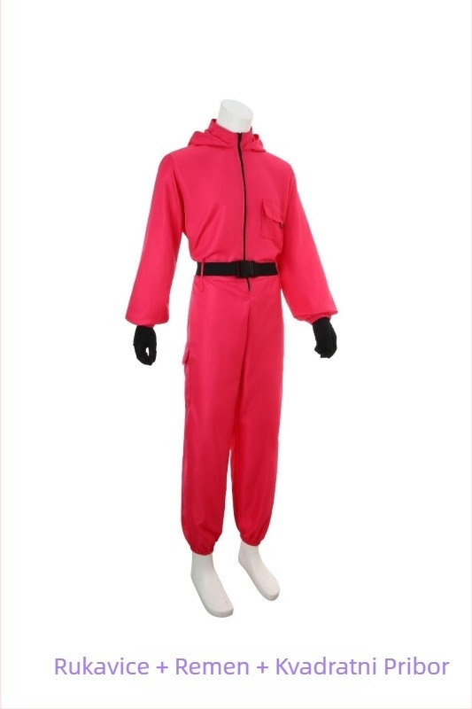 Unisex cosplay jumpsuit za Halloween, kostim za fotografiju/izvedbu, poliester 95%+, mekano obrađen materijal, korejski stil, ljeto 2025