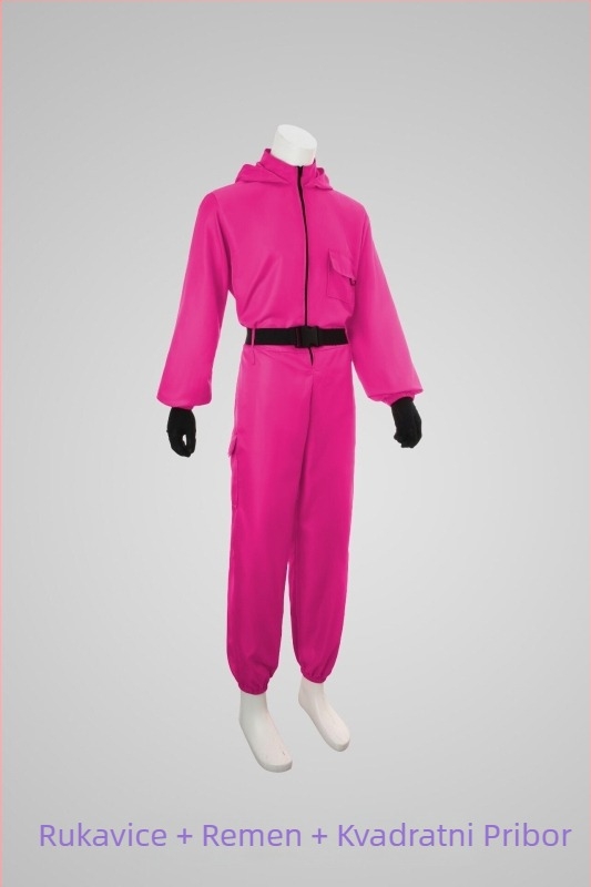 Unisex cosplay jumpsuit za Halloween, kostim za fotografiju/izvedbu, poliester 95%+, mekano obrađen materijal, korejski stil, ljeto 2025