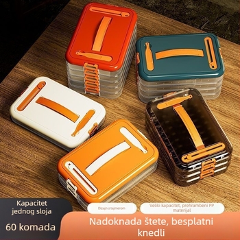 Kućna kutija za knedle, višenamjenska kutija za skladištenje hrane u hladnjaku, materijal: plastika sigurna za hranu, stil: lagani luksuz