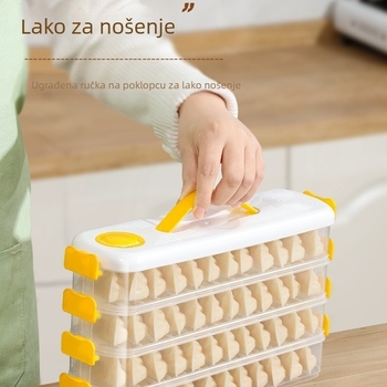 Višeslojna kutija za skladištenje u zamrzivaču – plastična, 6688, moderni minimalistički stil