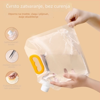 Kutija za skladištenje žitarica s brtvom otporna na vlagu i štetnike – PE plastika, kapacitet 4–5 L