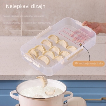 Višeslojna kutija za knedle za kućni frižider, plast za prehranu, velika kapacitа zamrzivača