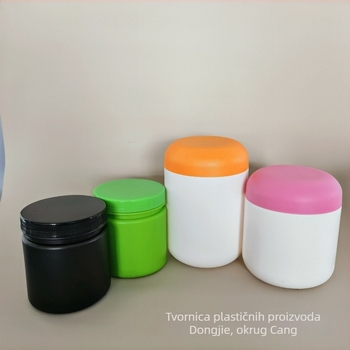500 g Plastična posuda za proteinski prah, zatvorena, sa širokim otvorom