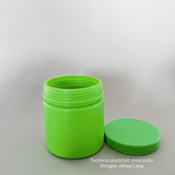 500 g Plastična posuda za proteinski prah, zatvorena, sa širokim otvorom