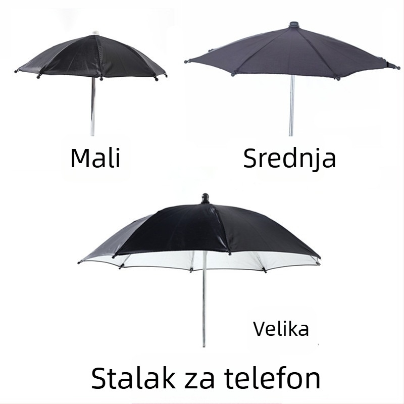 Morass dječji kišobran s neutralnim dizajnom i dugim držačem; tkanina 190T, 8 rebara od željeza