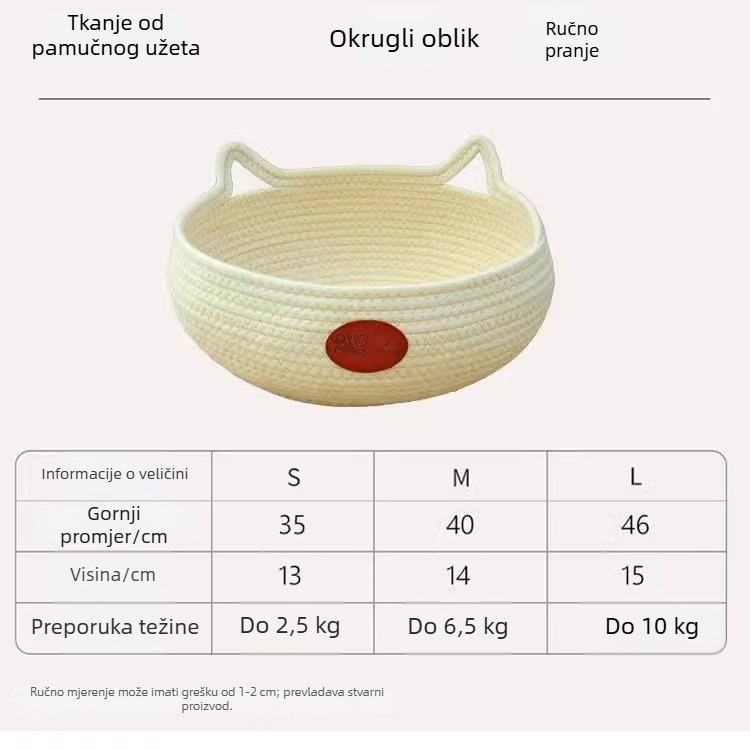 Ljetno mačje gnijezdo s rashladnom podlogom i integriranom pločom za grebanje, slatko i stilizirano