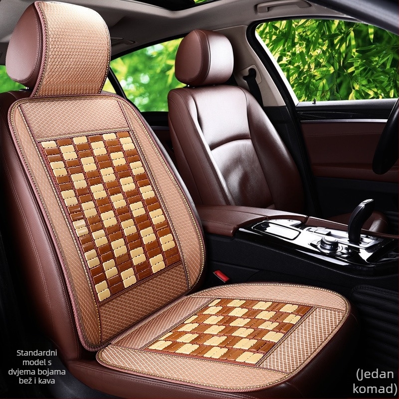 Ventilirajući jastučić za auto sjedalo s bambusovom površinom i goose down punjenjem za ljeto, brend Unique