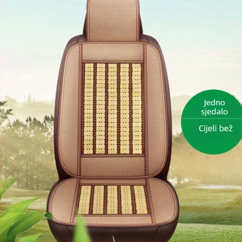 Ventilirajući jastučić za auto sjedalo s bambusovom površinom i goose down punjenjem za ljeto, brend Unique