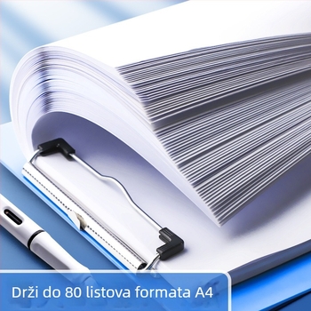 Klipbord s jakim klipom i pločom, plastika, model YT-4689, bez logotipa