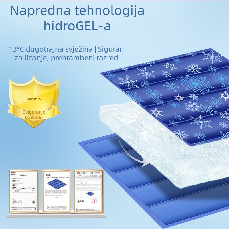 Shang yu Psija ledena podloga za pse, platneni rashladni madrac s bočicom vode