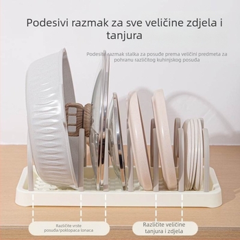 Višenamjenski odvojivi stalak za suđe u kuhinji – odvodnja i pohrana tanjura i posuđa
