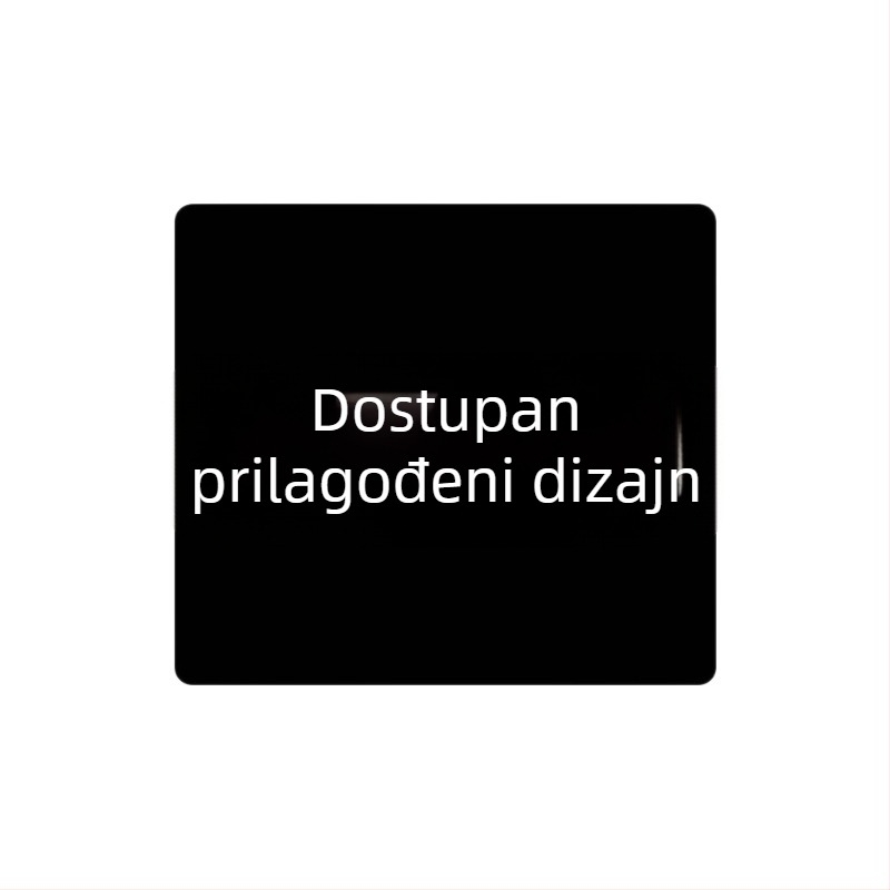 Staklena podloga za miš s zaobljenim kutovima, mat površina protiv klizanja, USB hub, dvostrana