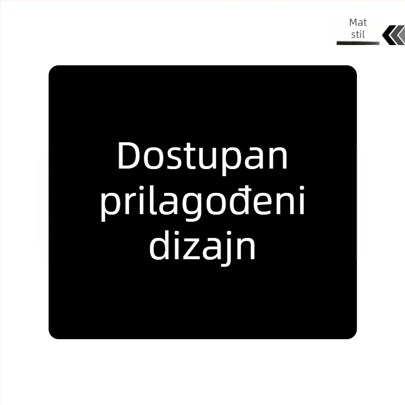 Staklena podloga za miš s zaobljenim kutovima, mat površina protiv klizanja, USB hub, dvostrana