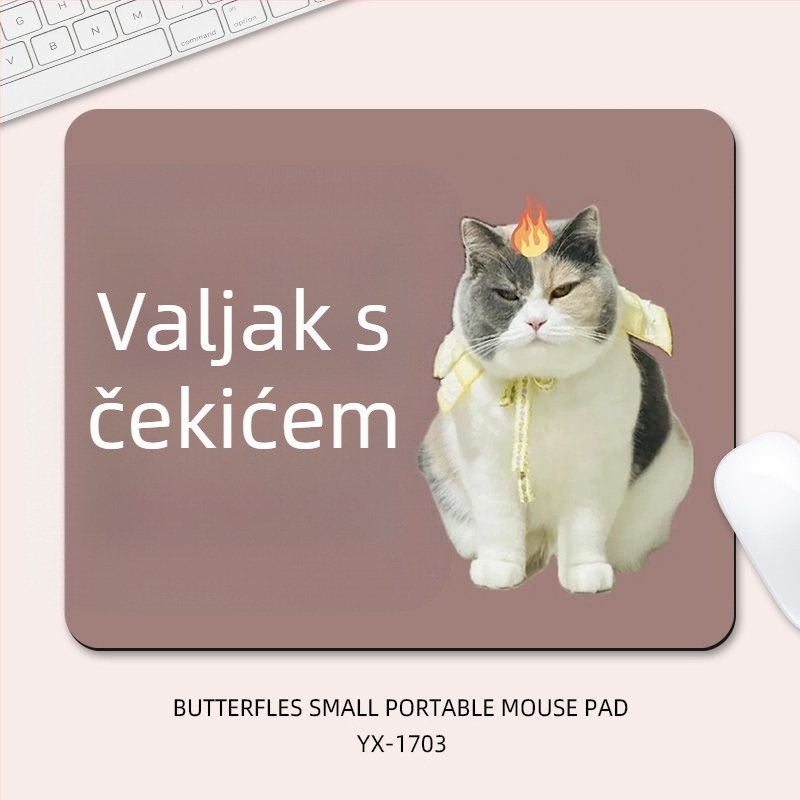 Mišja podloga Calf god pad (antisklizna, prirodna guma, crtani dizajn, toplinski prijenos)