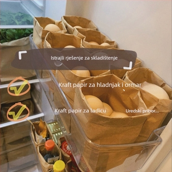 Kutija za skladištenje između sjedala – kraft papir, 2L kapacitet, otporan na plijesni, vodootporan, prijenosni stolni organizator