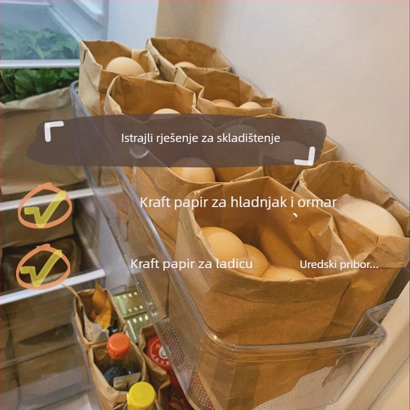 Kutija za skladištenje između sjedala – kraft papir, 2L kapacitet, otporan na plijesni, vodootporan, prijenosni stolni organizator